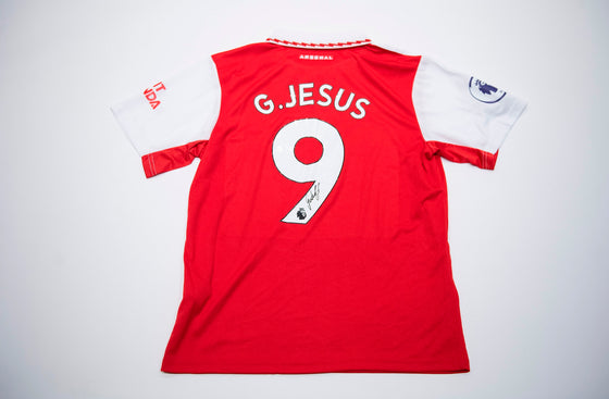 Gabriel Jesus SIGNED Arsenal F.C. Shirt Genuine Signature AFTAL COA