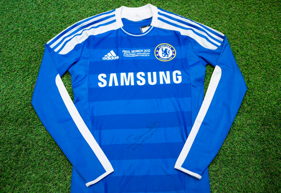 Frank Lampard Signed Chelsea Shirt Munich 2012 Champions League Final AFTAL COA