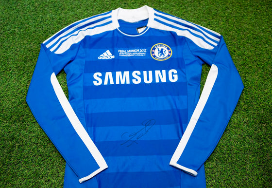 Frank Lampard Signed Chelsea Shirt Munich 2012 Champions League Final AFTAL COA