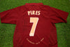 Robert Pires Signed Arsenal F.C. Shirt Genuine Signature AFTAL COA