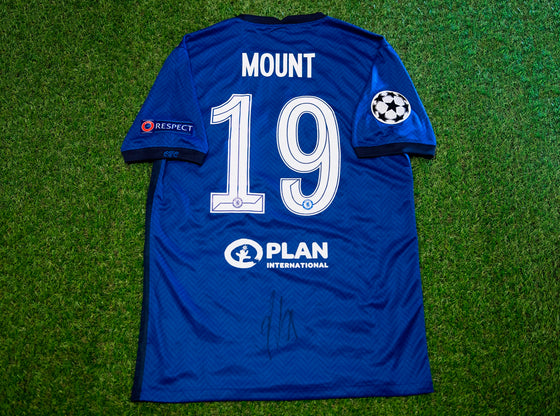 Mason Mount Signed Shirt Chelsea FC Champions League Winners AFTAL COA