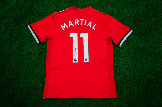 Anthony Martial Signed MANCHESTER UNITED Shirt AFTAL COA (A)