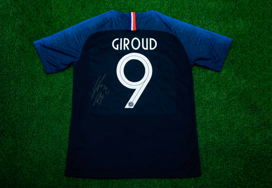 Olivier Giroud Signed France SHIRT Genuine Signature Chelsea F.C. AFTAL COA (B)