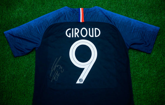 Olivier Giroud Signed France SHIRT Genuine Signature Chelsea F.C. AFTAL COA (B)