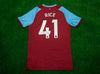 Declan RICE SIGNED West Ham United F.C. Shirt Genuine Signature AFTAL COA