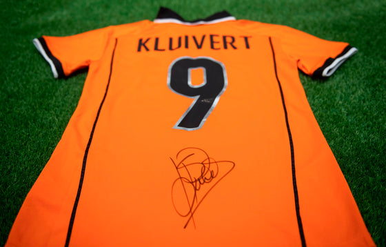 Patrick Kluivert Signed Holland Shirt Genuine Autograph Signature AFTAL COA (B)