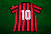 Ruud Gullit Signed A.C. Milan Shirt Genuine Signature AFTAL COA