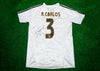 Roberto Carlos Signed Real Madrid Shirt Brazil Football Legend AFTAL COA