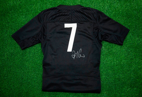 Richie McCaw SIGNED 2015 Rugby World Cup Shirt Genuine Autograph AFTAL COA