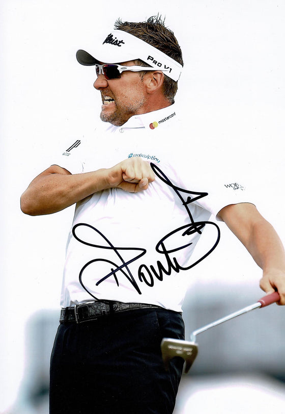 Ian Poulter Signed 12X8 Photo Genuine Autograph AFTAL COA (3083)