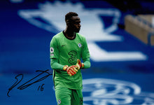  Edouard Mendy Signed 12X8 Photo Chelsea F.C. Genuine Signature AFTAL COA (1444)