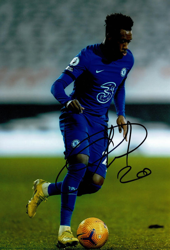 Callum Hudson-Odoi Signed 12X8 Photo Chelsea F.C. AFTAL COA (1496)