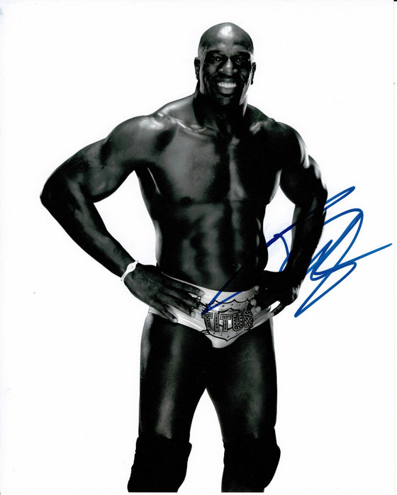 Titus O'Neil Signed 10X8 Photo WWE AFTAL COA (7030)