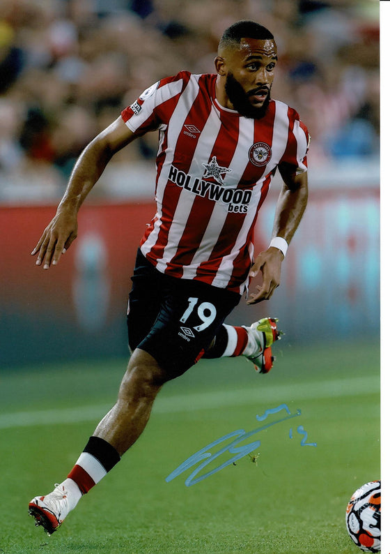 Bryan Mbeumo Signed 12X8 Photo Brentford F.C. Autograph AFTAL COA (9153)