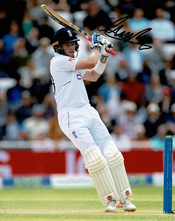 Ollie Pope Signed 10X8 Photo ENGLAND Cricket AFTAL COA (2534)