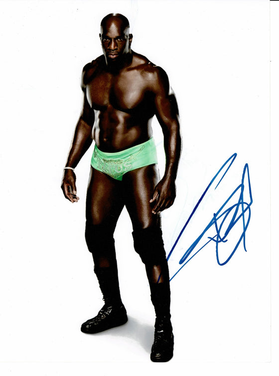 Titus O'Neil SIGNED 10X8 PHOTO AEW WWE AUTOGRAPH AFTAL COA (7002)