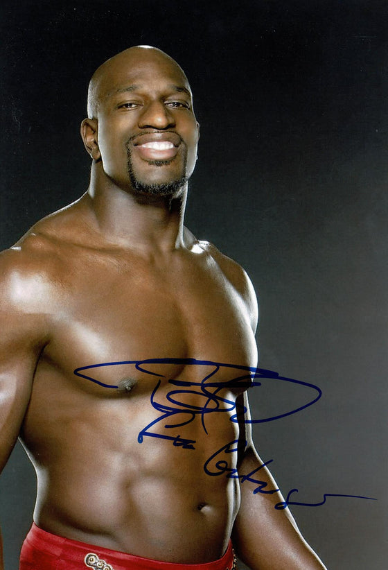 Titus O'Neil SIGNED 12X8 PHOTO AEW WWE AUTOGRAPH AFTAL COA (7114)