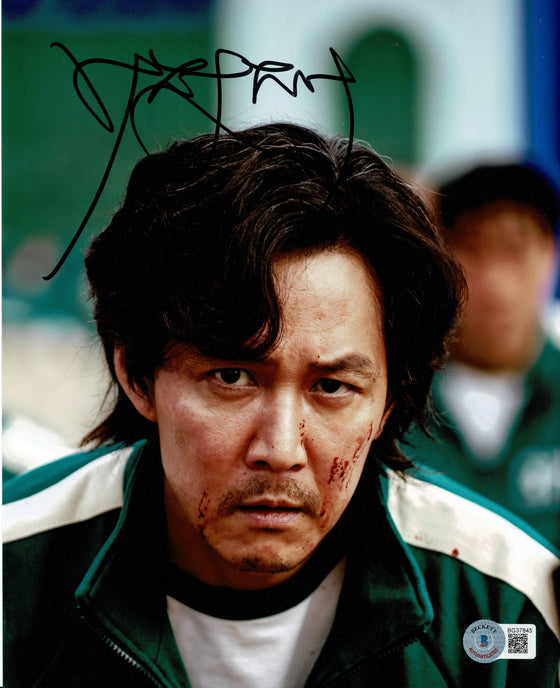 Lee Jung-jae Signed 10X8 PHOTO Squid Games BAS COA (7413)