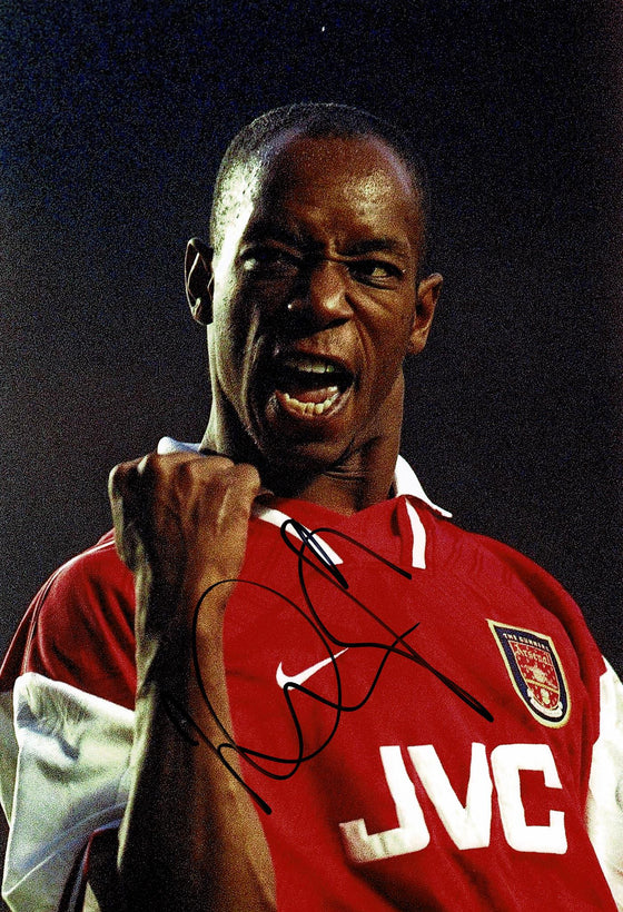 Ian Wright Signed 12X8 Photo Arsenal F.C. Genuine Signature AFTAL COA (1806)