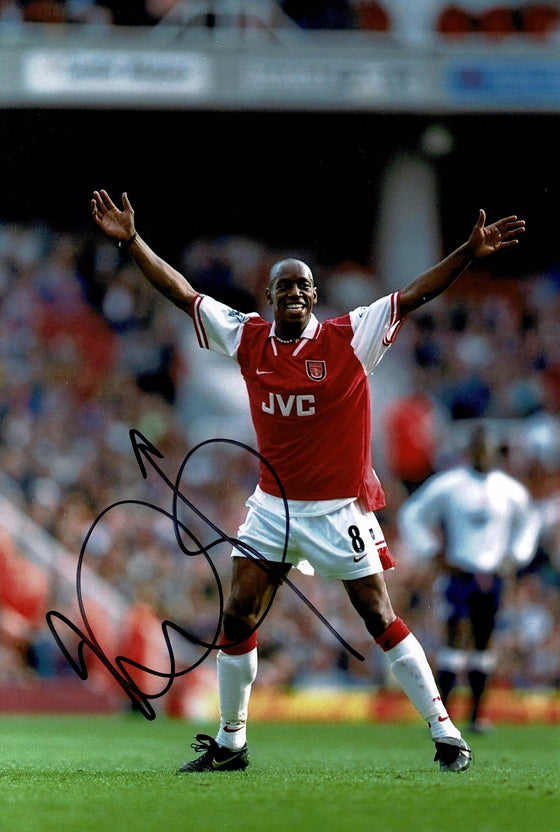 Ian Wright Signed 12X8 Photo Arsenal F.C. Genuine Signature AFTAL COA (1825)