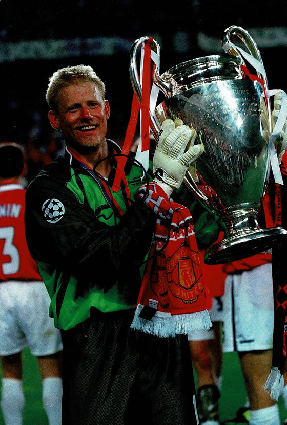 Peter Schmeichel Signed 12X8 Photo Manchester United GENUINE AFTAL COA (1868)