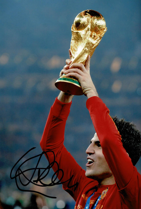 Cesc Fabregas Signed 12X8 Photo Spain World CUP 2010 AFTAL COA (1619)