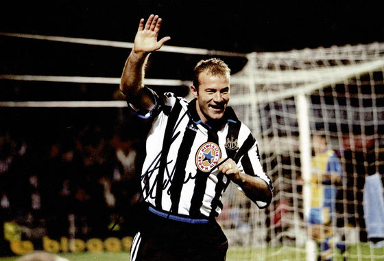 Alan Shearer Signed 12X8 Photo Newcastle United F.C. AFTAL COA (1504)