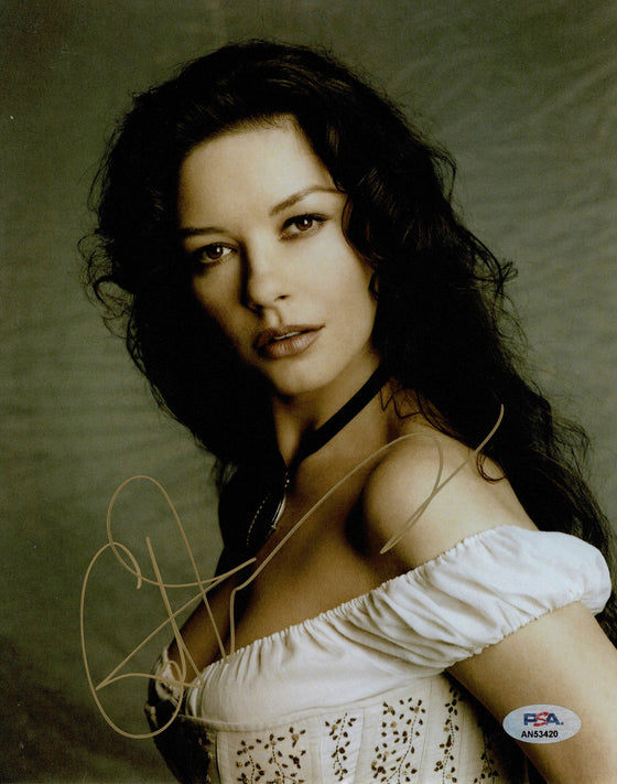 Catherine Zeta-Jones SIGNED 10X8 Photo The Legend of Zorro PSA AN53420 COA (7216