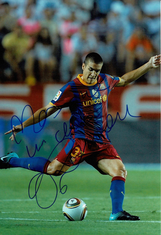 Oriol Romeu Signed 12X8 Photo Barcelona Genuine Signature AFTAL COA (1500)