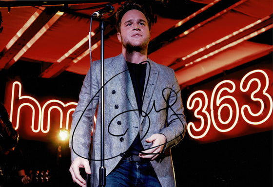 Olly Murs SIGNED 12X8 Photo Genuine Signature AFTAL COA (B)