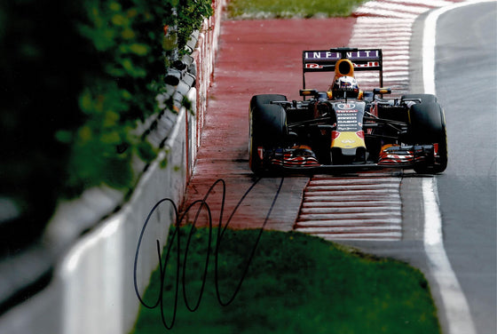 Daniel Ricciardo Signed 12X8 Photo Genuine Autograph Redbull AFTAL COA (3538)