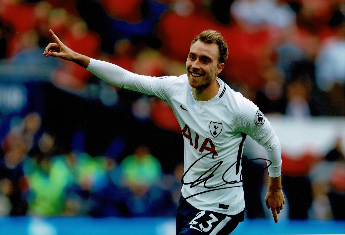 Christian Eriksen - Tottenham Hotspur FC - 20x16in signed photo montage - Spurs memorabilia, gift, buy display