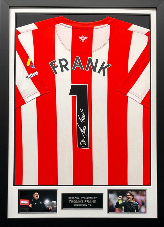 Thomas Frank Signed & Framed Brentford F.C. Jersey AFTAL COA – Piece of ...