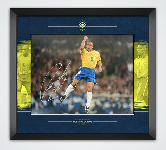 Roberto Carlos Signed & Framed 11X14 Photo Brazil EXACT PROOF AFTAL COA