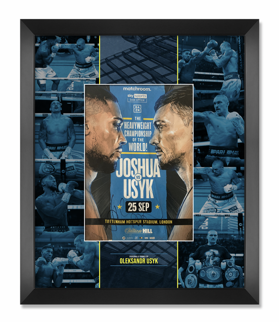 Oleksandr Usyk Signed Boxing Programme Fight VS AJ WHL AFTAL COA  (FTO)