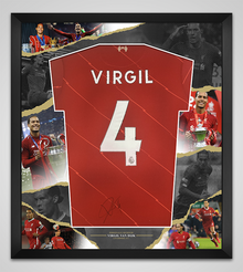  Virgil van Dijk Signed & Framed Liverpool F.C. Shirt AFTAL COA