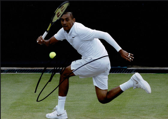 Nick Kyrgios Signed 12X8 PHOTO Genuine Autograph AFTAL COA (A)