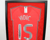 Nemanja Vidic Signed & FRAMED Shirt Manchester United Look Exact Proof AFTAL COA