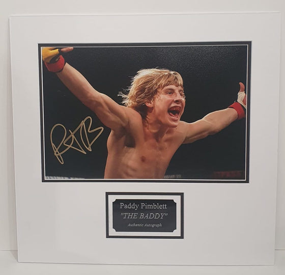 Paddy Pimblett Signed & Mounted 12X8 Photo Genuine Autograph AFTAL COA