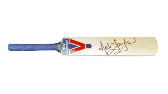 Mark Taylor Signed Mini Bat Australian Cricket AFTAL COA