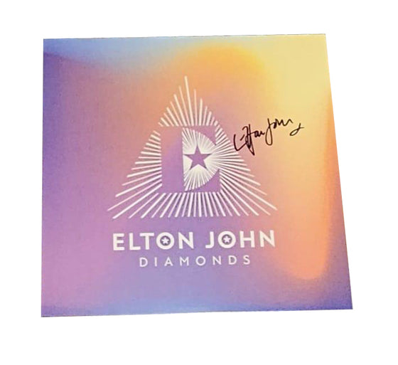 Elton John Diamonds Signed 1LP Glastonbury Pyramid Ed 1/100 (RARE)