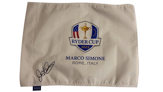 Rory McIlroy Genuine Hand Signed RYDER CUP 2023 PIN FLAG AFTAL COA (A)