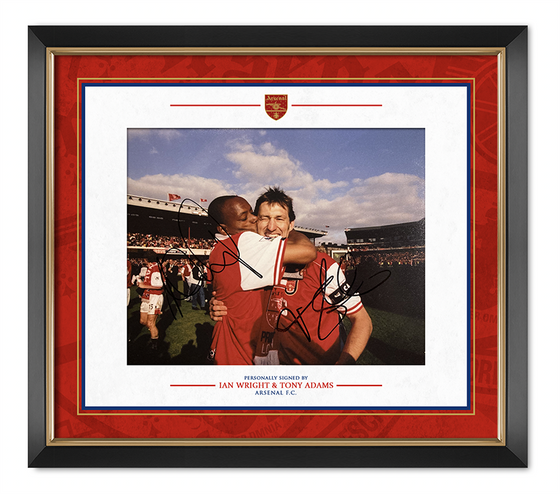 Tony Adams & Ian Wright Signed & Framed 12X8 Photo Arsenal F.C. COA AFTAL (B)